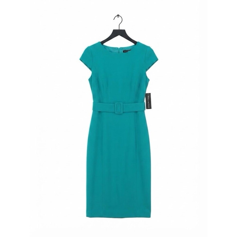 Donna Morgan NWT Dress Women's 10 Seafoam Green Cap Sleeve